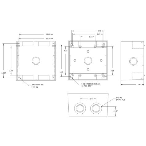 electrical gang box screw size|dimensions of electrical outlet box.